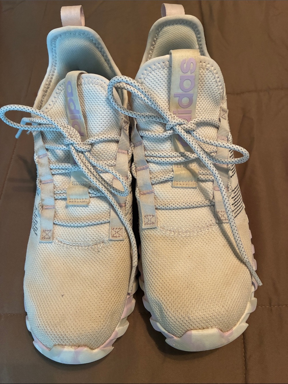 Adidas Kaptir Flow Kids Size 7- light purple and gray